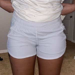White lululemon shorts